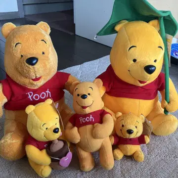 푸우 봉제 인형 5세트