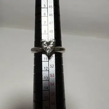 하트형 다이아몬드풍 반지 약 10호 폴리 폴리