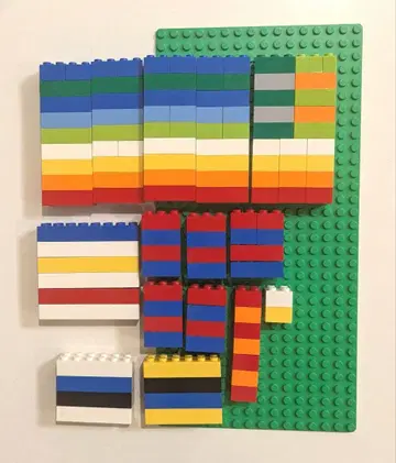 LEGO 사각 기본 블록 여러 색상 다양한 사이즈 레고 기초판