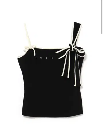 Bella ribbon tank BLACK