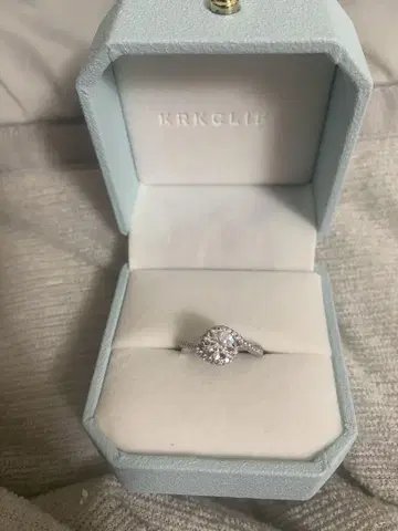 KRKC 모이사나이트 반지 약혼 반지 고급스러움 1.0ct 13호