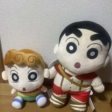 영화 짱구는 못말려 불볕더위의 카스카베 댄서즈 모후굿토 봉제 인형 2종