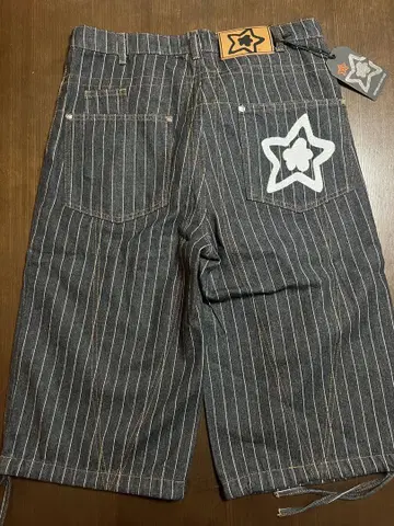 스타 팀 데님 카프리 팬츠