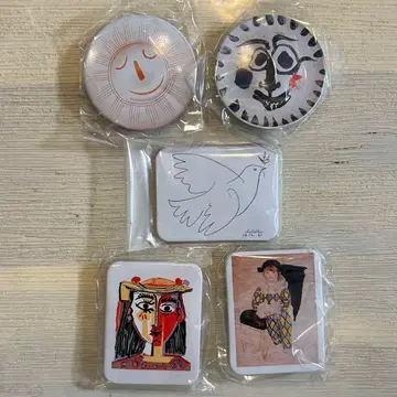 미개봉 새상품 [ 피카소 ] 아트 캔배지 5개 세트 미술관 회화