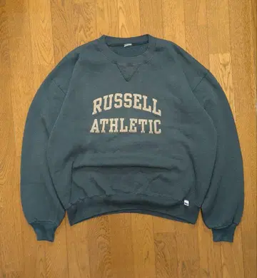 90s~00s Russell Athletic 자수 패치 맨투맨
