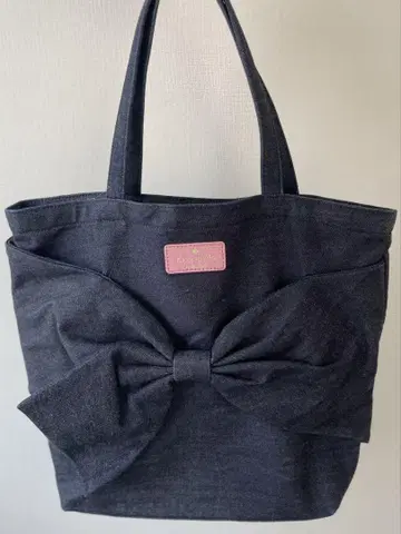 kate spade 리본 데님 토트백