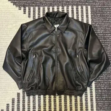 BEAMS 24SS Leather zip blouson