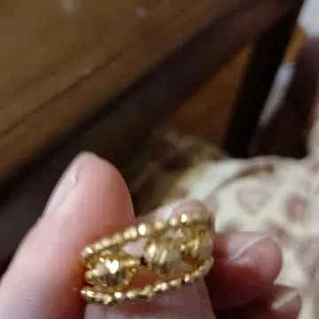 미러볼 컷 18K 프리 반지