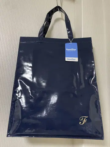 택 포함 새상품 파밀리아 토트백 네이비 무지