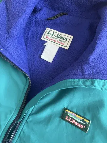 L.L.BEAN Warm Up Jacket 웜업 터콰이즈 구제 의류