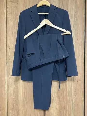 GU 셋업 캐주얼 네이비 남성용 M