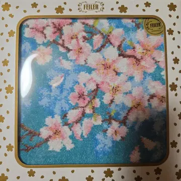 [미사용 새상품] 한정판 FEILER 페일러 벚꽃 손수건