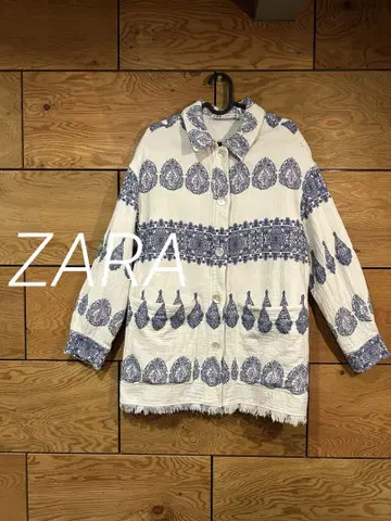 ZARA 페이즐리 오버사이즈 셔켓