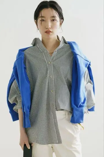 라운지 드레스 스트라이프 셔츠 loungedress