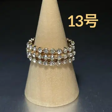 빈티지 패션 반지 골드 13호 파베 반지 CZ 럭셔리