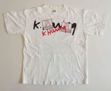 Keith Haring 화이트 L 티셔츠