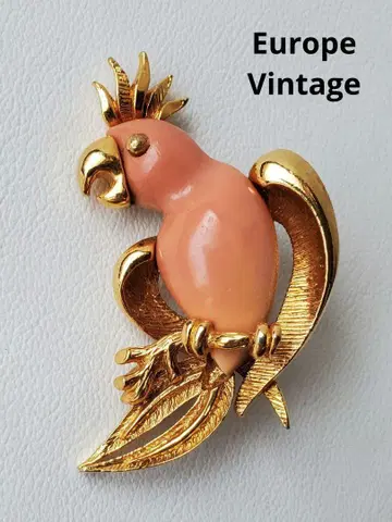 Europe Vintage 빈티지 앵무새 브로치 주얼리