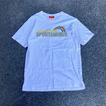 00's vintage 양면 프린트 티셔츠 반팔 화이트 L 사이즈 로고