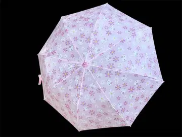택 포함 새상품 헬로키티 접이식 우산 카오하나 레트로 핑크 꽃 2001년
