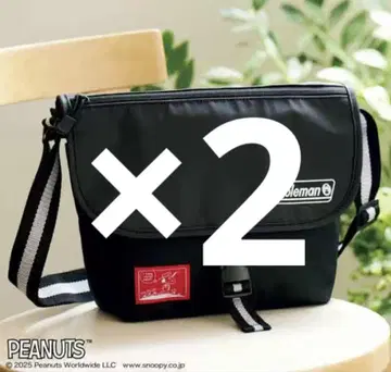 2개 린넬 10월호 부록 스누피 x 콜맨 메신저 백