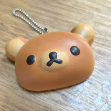 리락쿠마 스퀴즈 스트랩 빵 키링