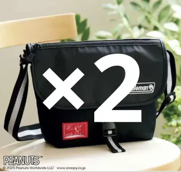 2개 린넬 10월호 부록 스누피 x 콜맨 메신저 백