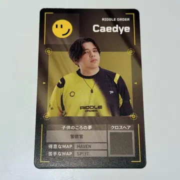 VCJ Caedye 선수 플레이어 카드 입장 특전 RIDDLE