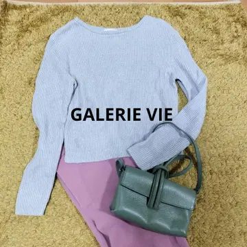 GALERIE VIE 벌키 코튼 크루넥 풀오버 S 일본제