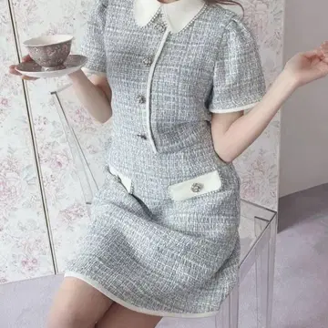 swankiss 스완키스 트위드 원피스