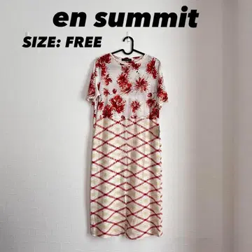 미사용 새상품 en summit 엔스미 반팔 셔츠 원피스 프리 사이즈
