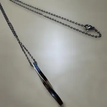 실버 슬림 펜던트 목걸이