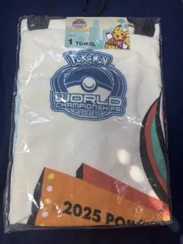 [미개봉] WCS 2025 애너하임 한정판 피카츄 대형 타월