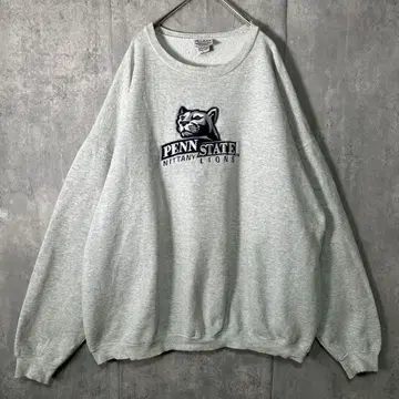USA 제 PLUMA 맨투맨 자수 PENN STATE 그레이 XL