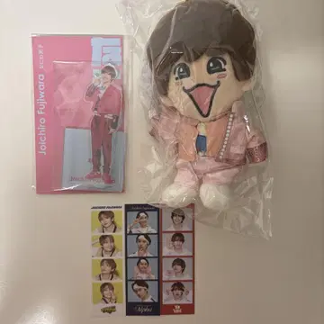 후지와라 죠이치로 꼬마인형 아크릴 스탠드 포토 카드 세트