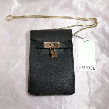 SNIDEL 패드락 미니 숄더 (블랙)