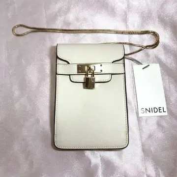 SNIDEL 패드락 미니 숄더 시로