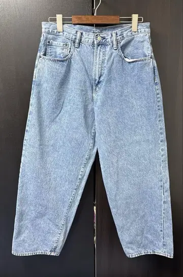 [새상품급] GAP 슈퍼 배기 데님 미디엄 워시 사이즈 30W