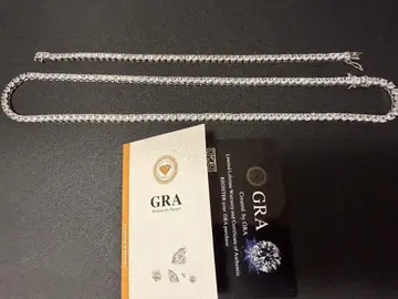 모이사나이트 테니스 체인 목걸이 팔찌 s925