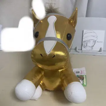 금색 말 봉제 인형