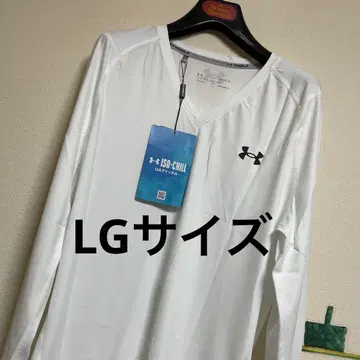 새상품 언더아머 골프 V넥 긴팔 티셔츠 [LG 사이즈 화이트] 1