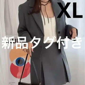 JUNOAH 슬릿 스커트 자켓 셋업 그레이 모드 스타일 한국 가을