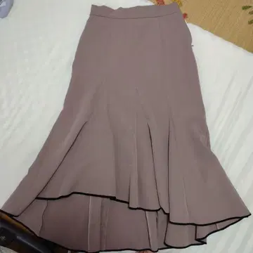 플레어 스커트 프릴 핑크