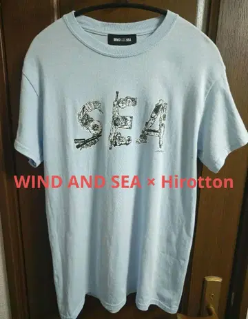 WIND AND SEA x Hirotton 콜라보 T셔츠 스컬 프린트