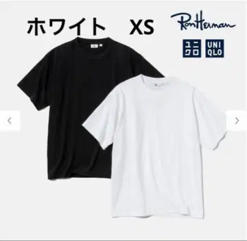새상품 유니클로 론 헤르만 콜라보 티셔츠 XS 화이트 RonHerman