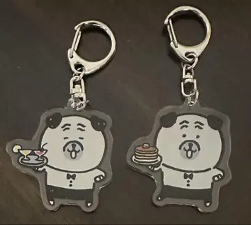 농담곰 퍼그 아크릴 키링 2세트