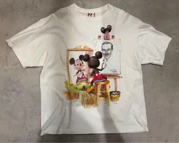 빨간색 택 전반기 노먼 록웰 미키 T셔츠