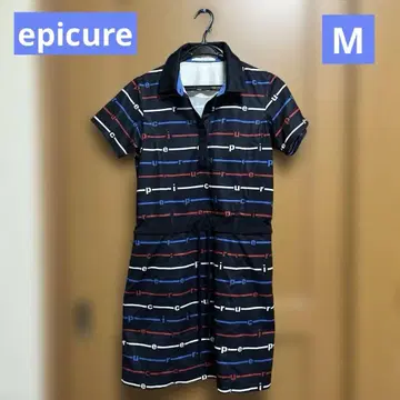 epicure 스트라이프 패턴 골프 원피스 사이즈 M