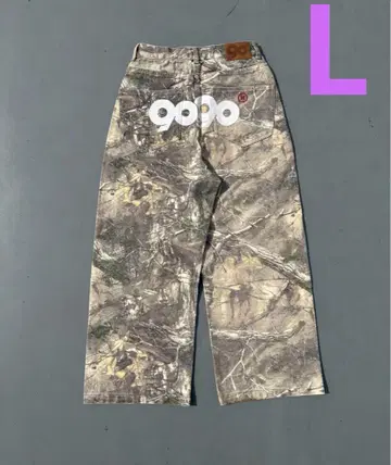 9090 OG Logo Painted Denim Pants