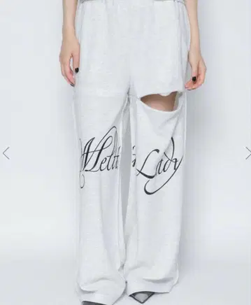melt the lady logo slit pants