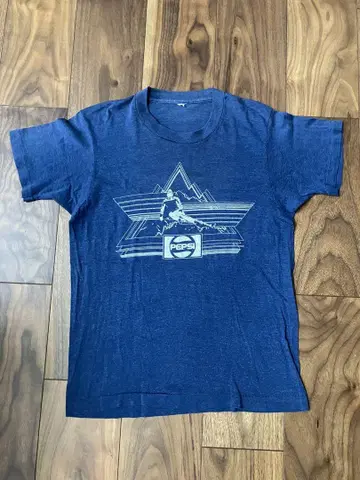 70s PEPSI ski 티셔츠 vintage 구제 의류 싱글 스티치